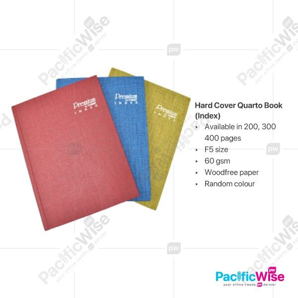 QS Hard Cover Quarto Book Numbering F5 300pgs