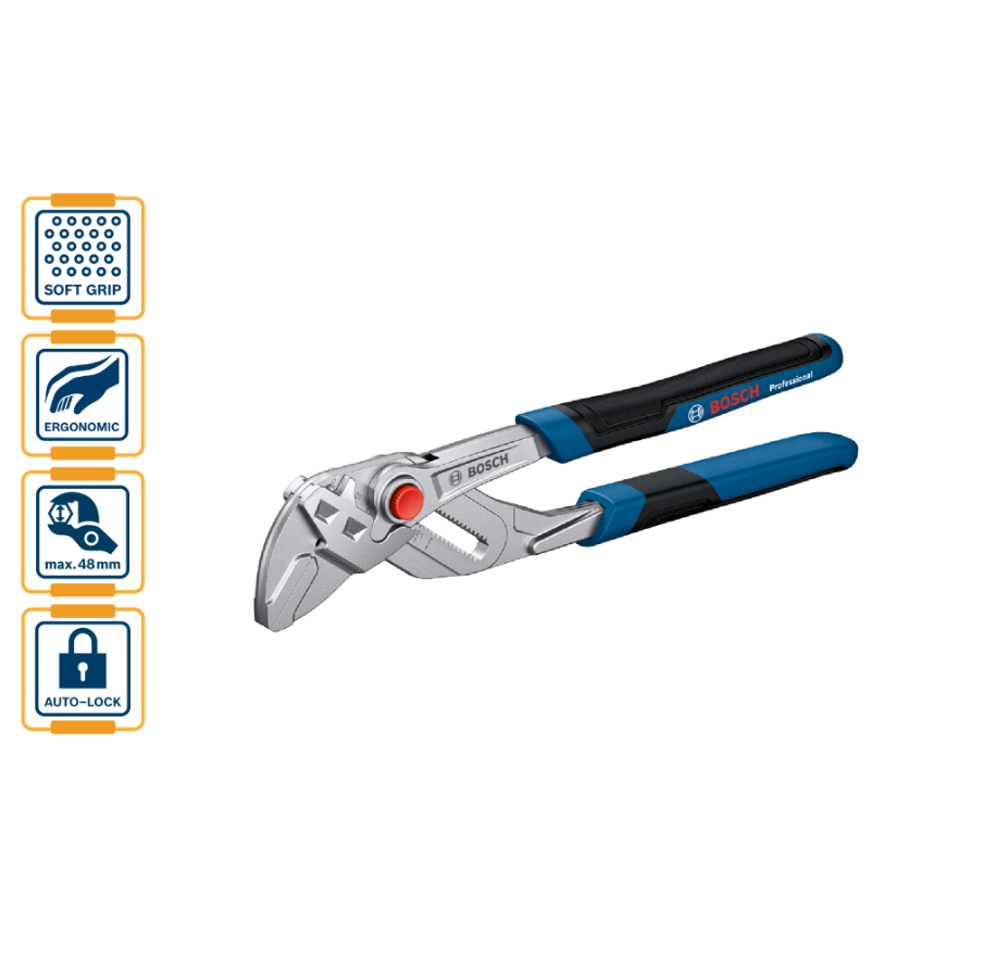 BOSCH SANITARY PLIER WRENCH 250MM – (1600A02W3R)