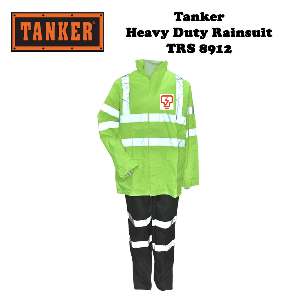 Tanker Heavy Duty Rainsuit TRS8912 (Custom Reflective Logo)