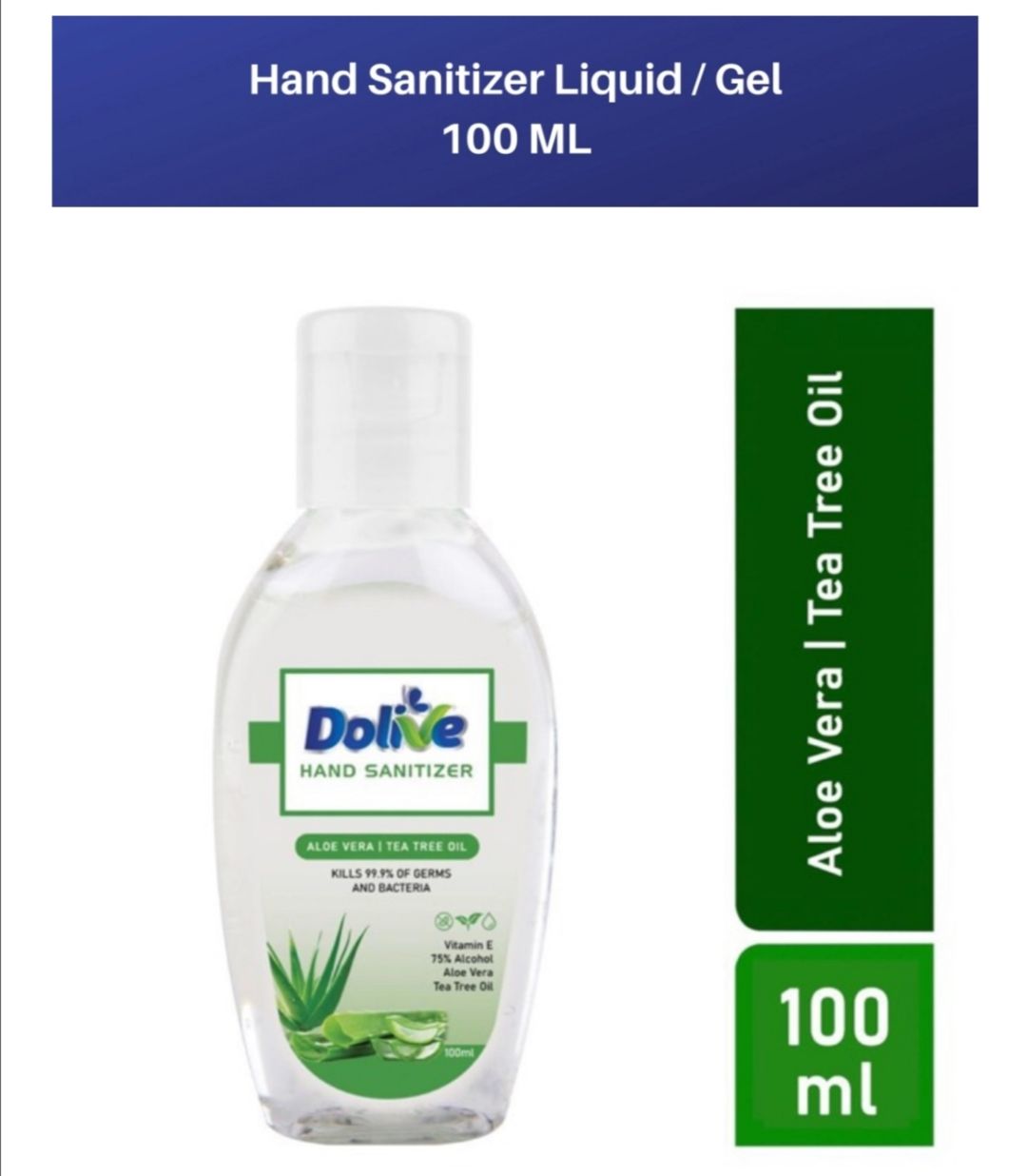 NA Hand Sanitizer - 100ml (Mengandungi Aloe Vera & Tea Tree Oil)