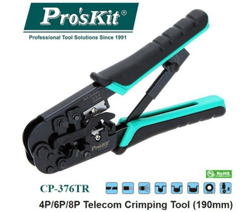 PRO’SKIT 4P/6P/8P TELECOM CRIMPING TOOL CP-376TR