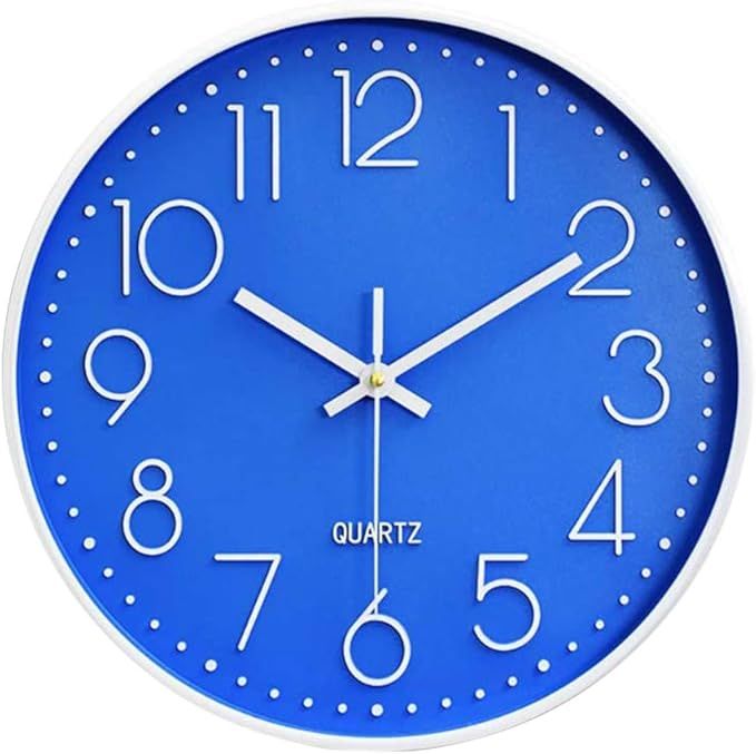 12inch Wall Clock Digital Quiet Home Office Living Room Classroom