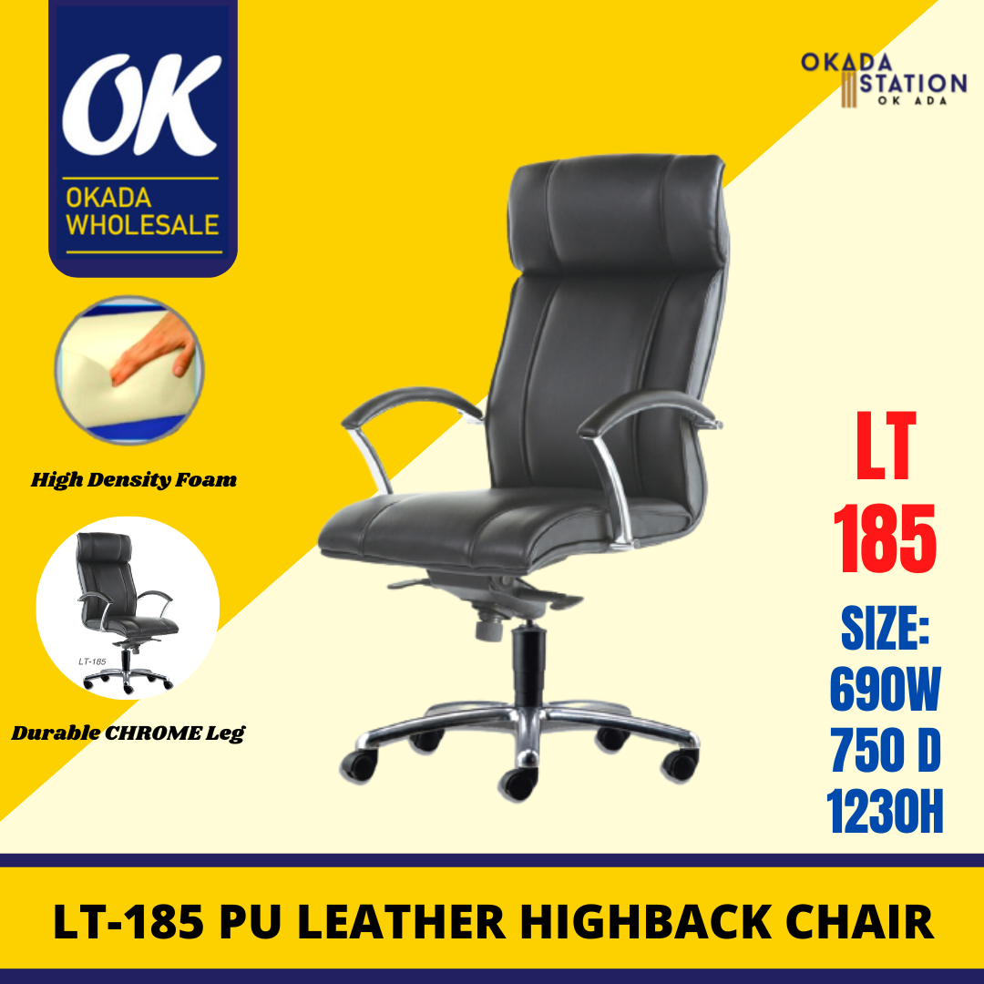 SAGITTARIUS ERGONOMIC LT-185 OFFICE CHAIR -FULL LEATHER / Sagittarius / Full Leather Chair / High Back Chair / Ergonomic Chair / Office Chair / LT-185