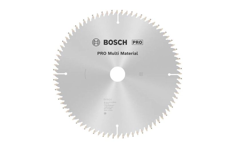 BOSCH PRO MULTI MATERIAL CIRCULAR SAW BLADE, 216 X 2.5 X 30 MM, T80 (2608640447)