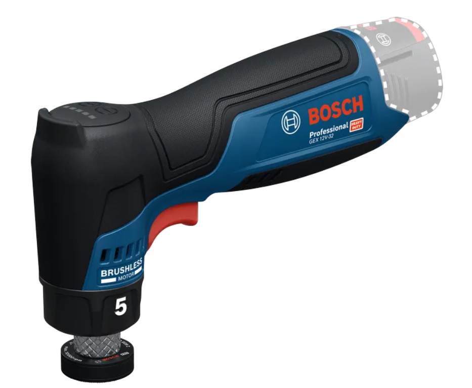 BOSCH GEX 12V-32 CORDLESS BRUSHLESS RANDOM ORBITAL SANDER (SET) (06019L2080)