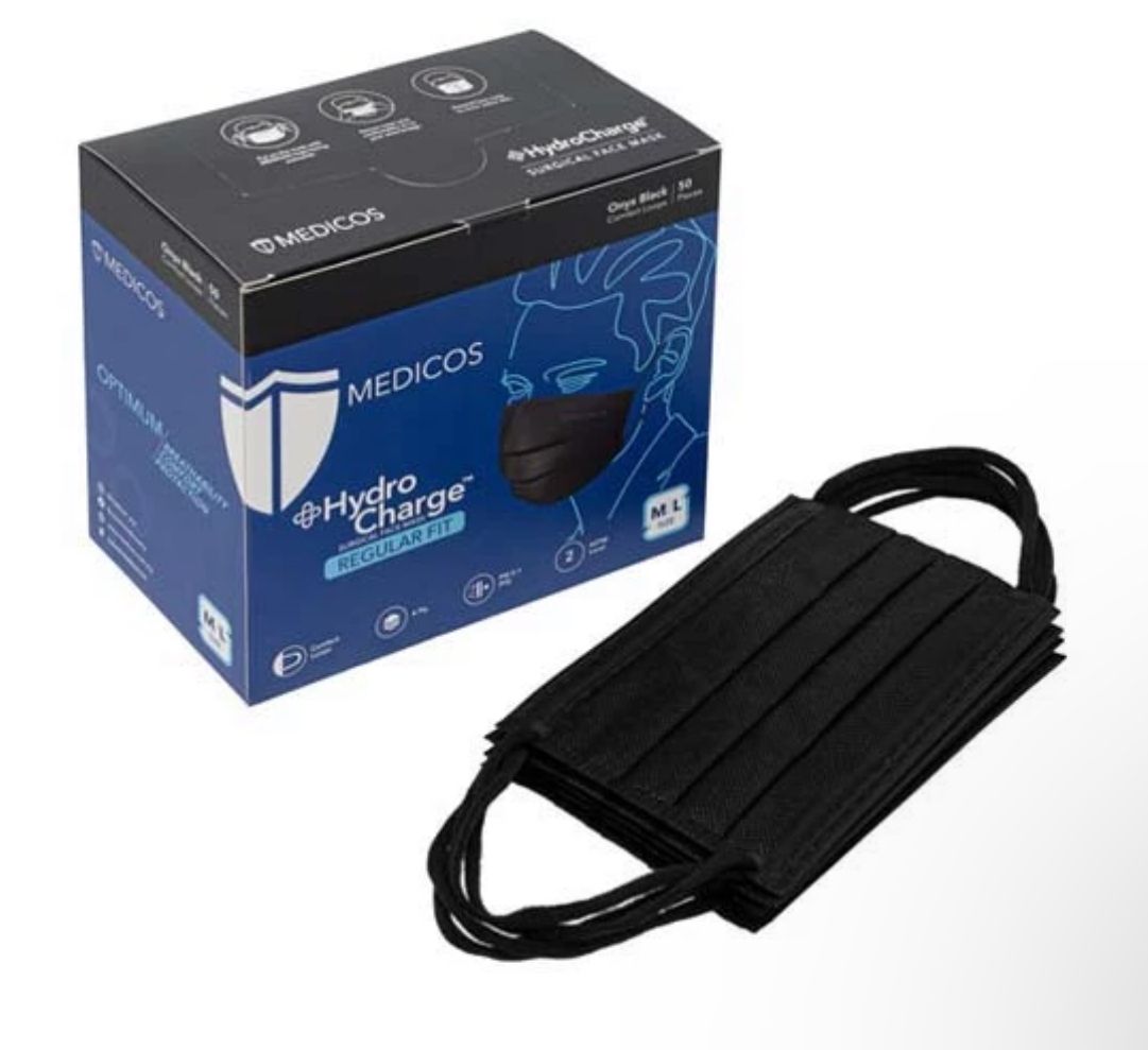 MEDICOS 4PLY HYDROCHARGE REG FIT BLACK