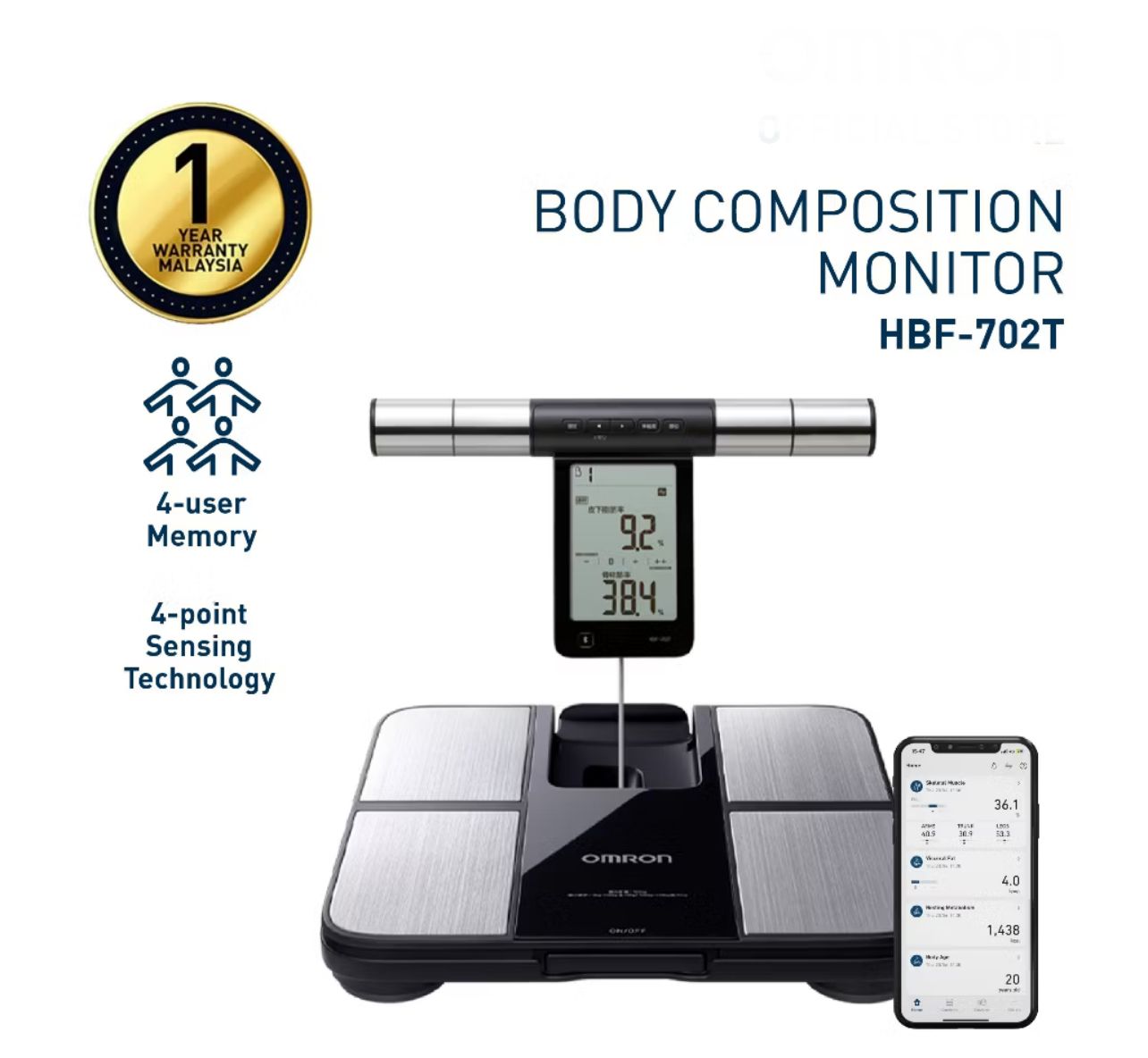 OMRON Body Composition Monitor HBF-702T