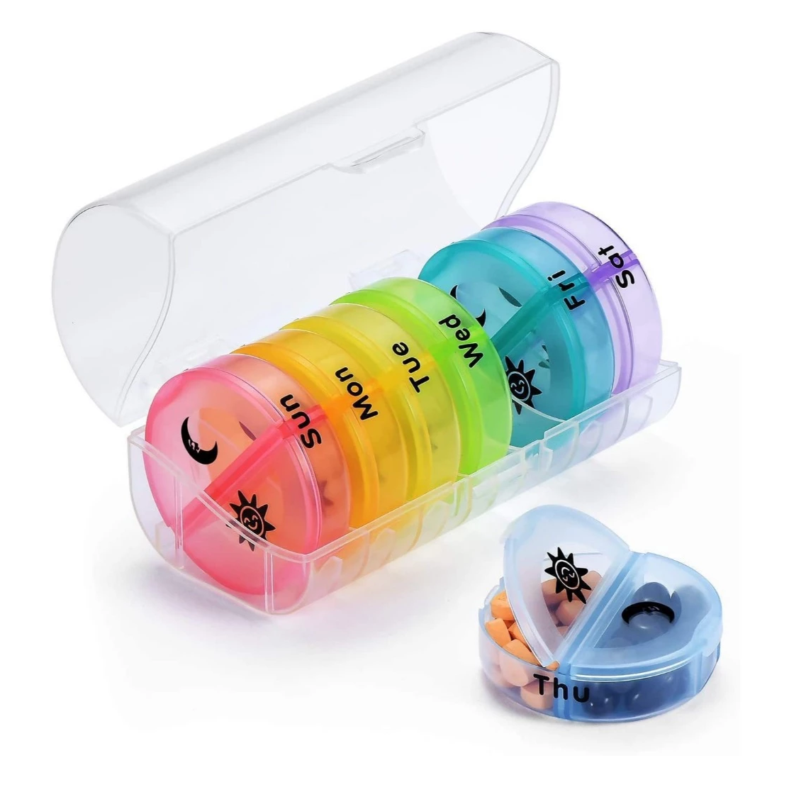 OEM Weekly Storage Holders Pill 7 Day Container Case