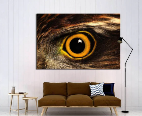 ZELLART Sparrow-hawk eye №1862 Ready to Hang Canvas Print - 1 PANEL 54' X 36'