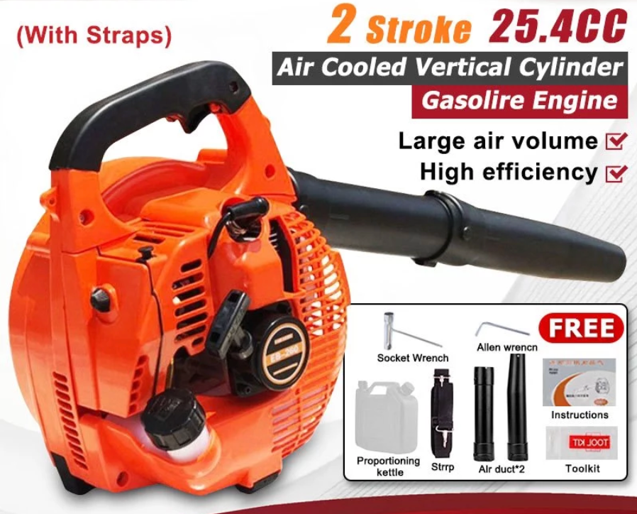 Petrol Hand Leaf Blower Air Blower Powerful Wind Blower Cordless Blower angin petrol Heavy Duty 2-Stroke ( EB260 ) c/w straps