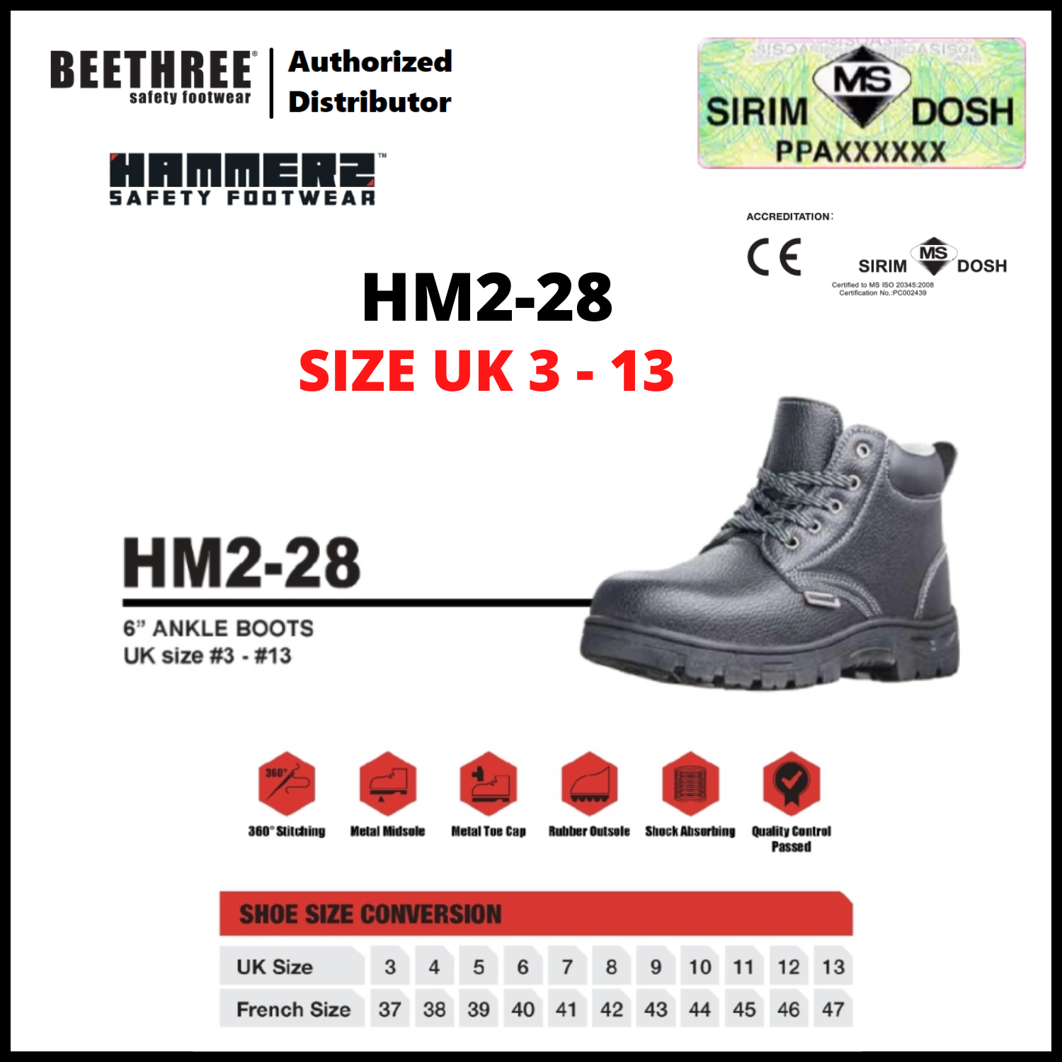 HAMMER2 SAFETY FOOTWEAR