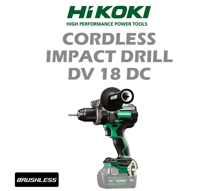 HIKOKI CORDLESS IMPACT DRILL DV18DC
