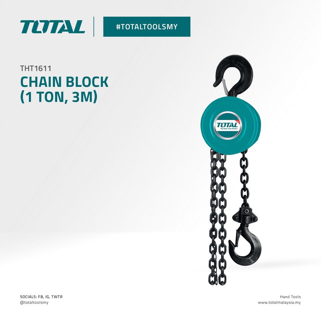 TOTAL CHAIN BLOCK (1 TON/3M) THT1611