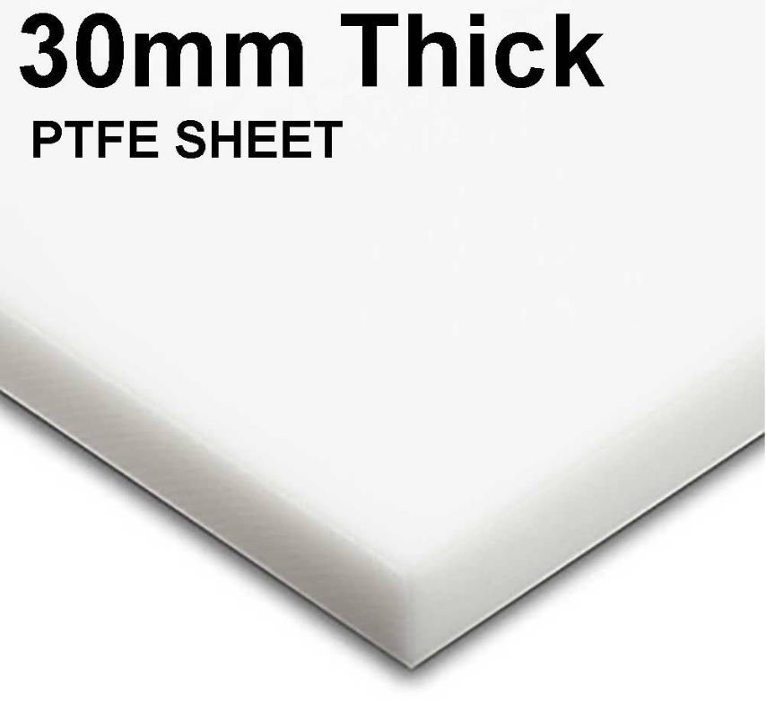 PTFE PLATE WHITE THICKNESS 30MM CUT TO ANY SIZE