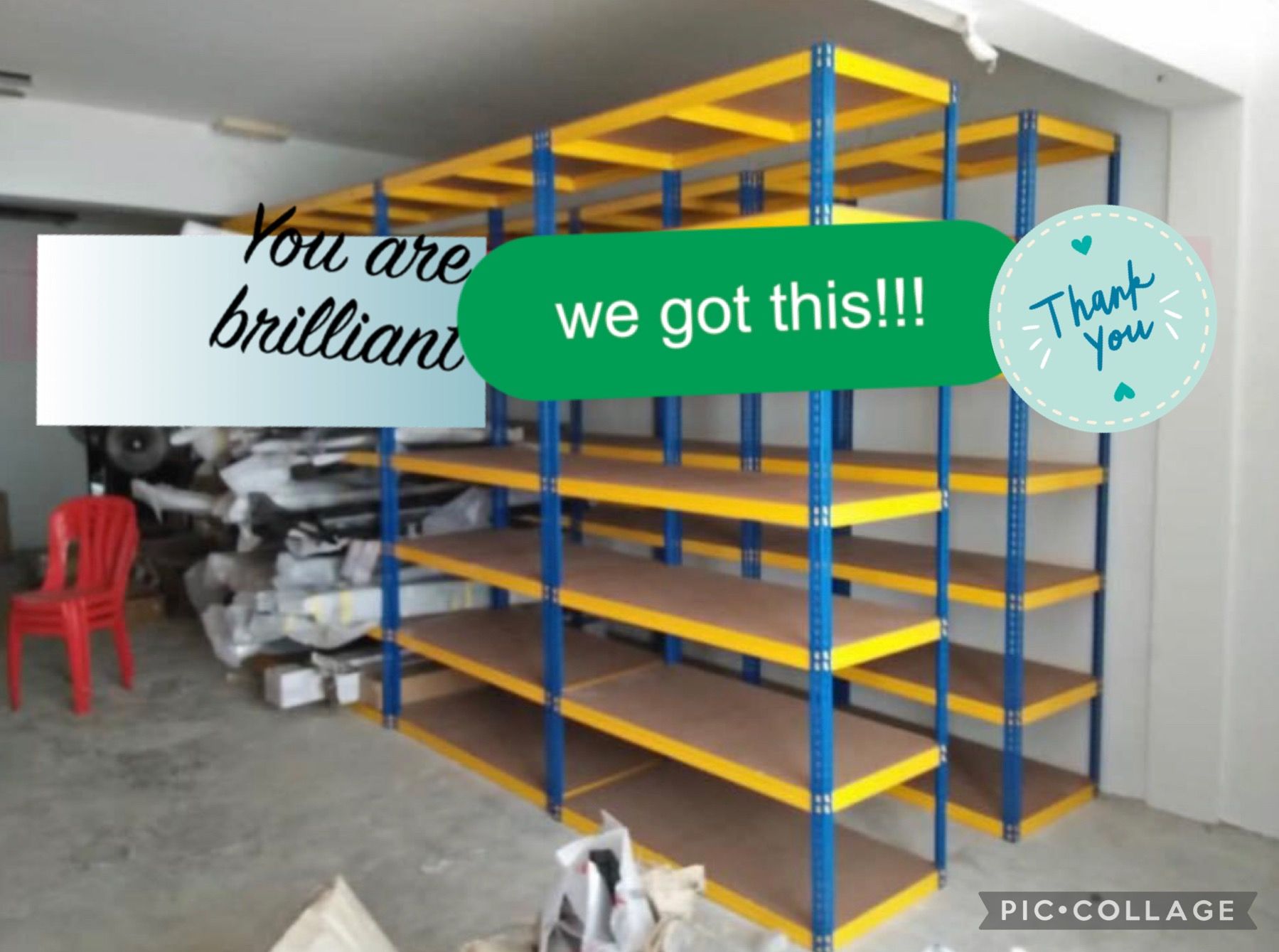 QS Bottles Rack 108" X 12" X60" (7 Shelve)