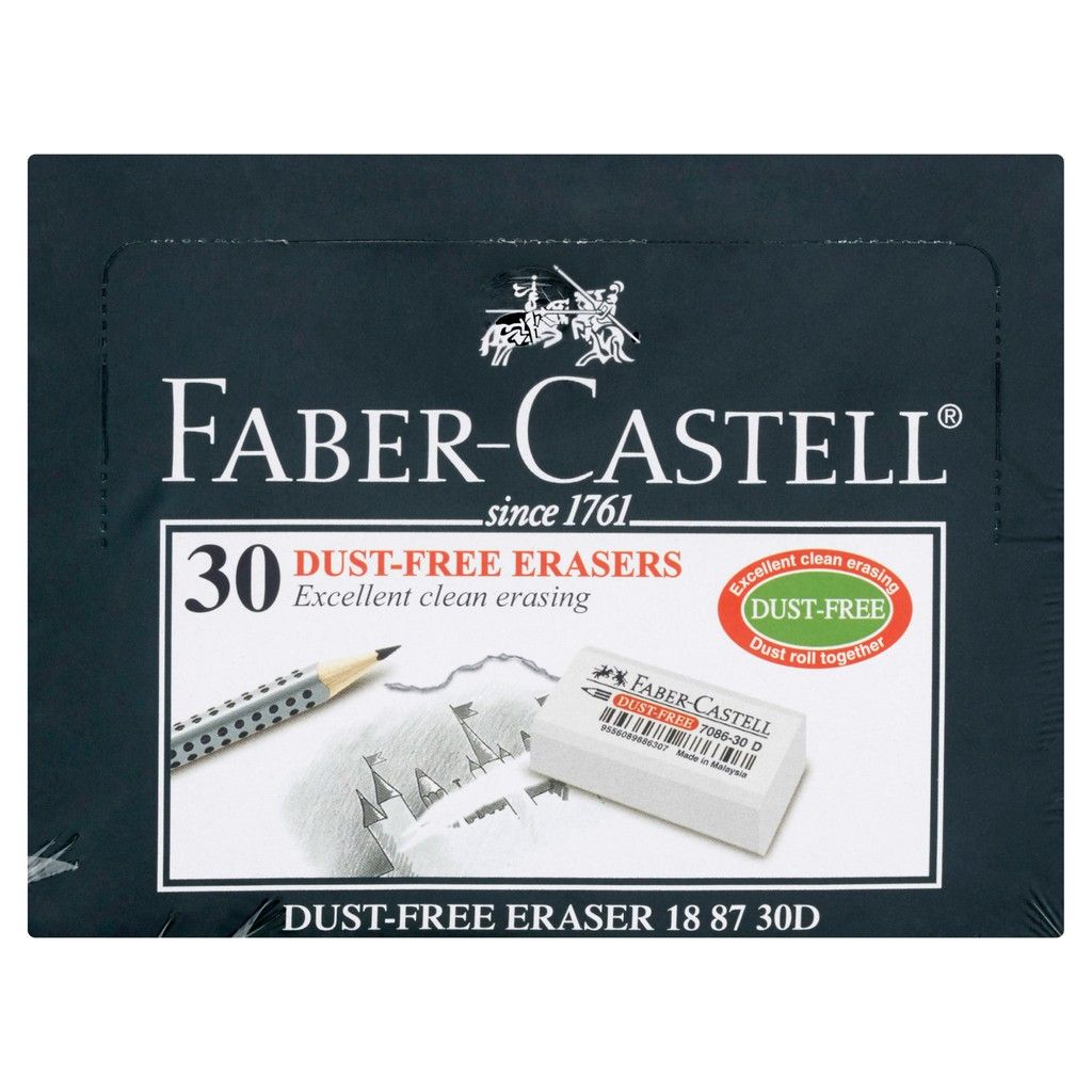 FABER CASTELL PENCIL ERASER 7086-30 PCS