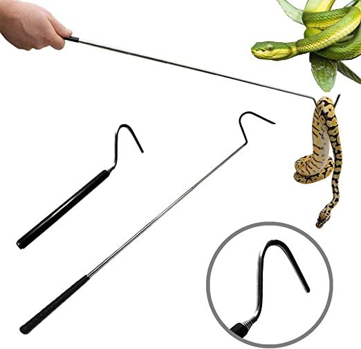 OEM *Adjustable Telescopic Stainless Steel Snake Reptiles Capture Hook