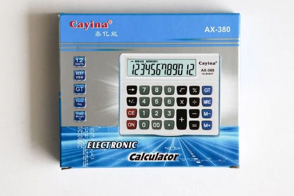 CAYINA AX380 - 12 DIGIT POCKET CALCULATOR