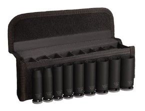BOSCH PRO IMPACT SOCKET SET, 3/8", DEEP, 9 PCS (2608003037)