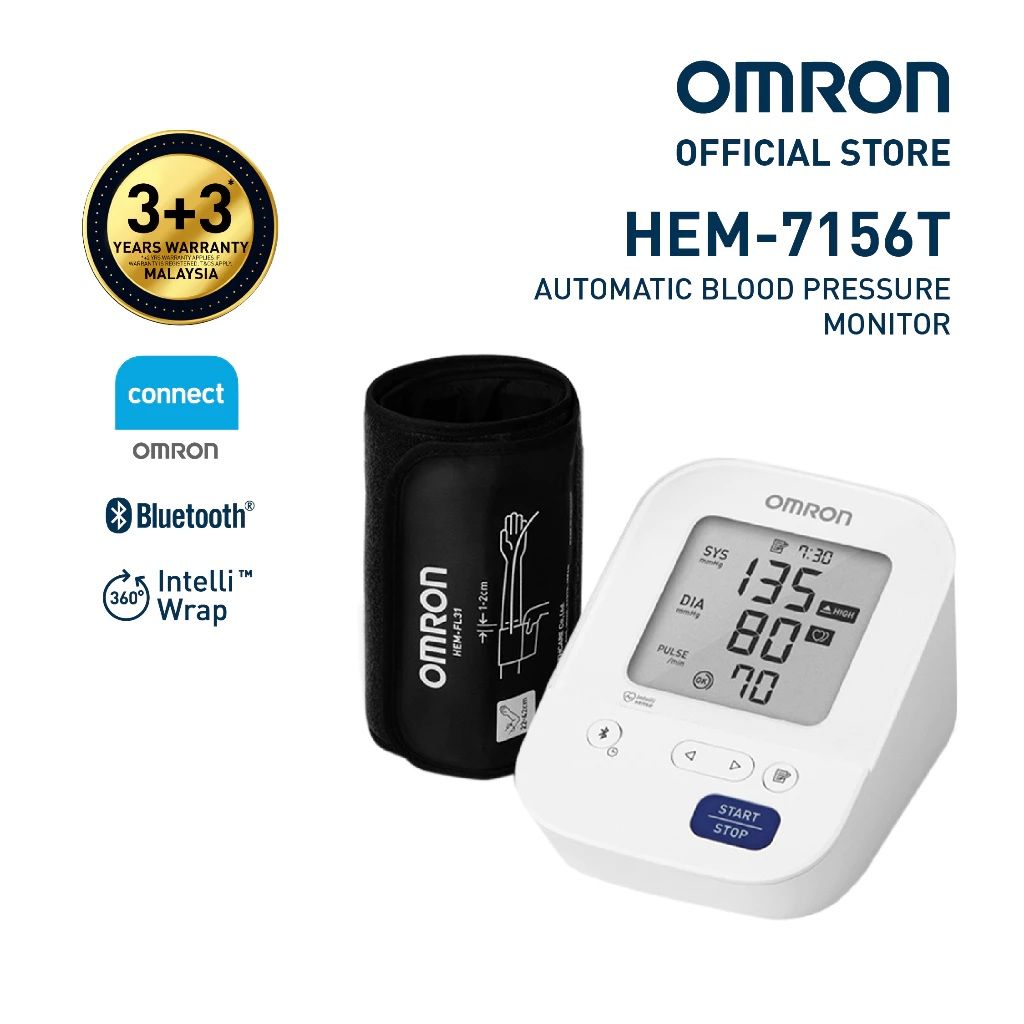 OMRON Automatic Blood Pressure Monitor HEM-7156T