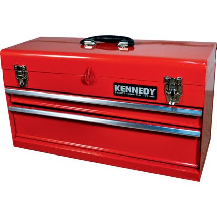 Kennedy-Pro 2 Drawer Metal Tool Box Heavy Duty