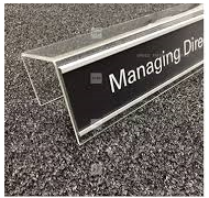 OEM Cubicle Acrylic Name Plate