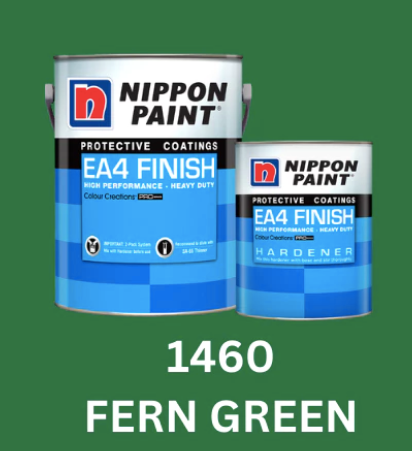 NIPPON PAINT Epoxy Paint c/w Hardener 1460 Fern Green 5L