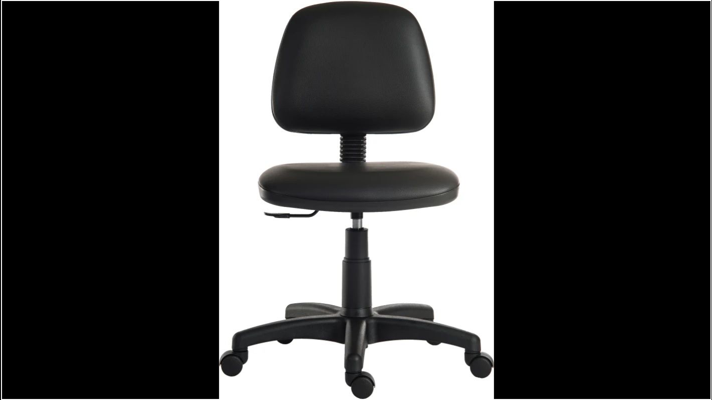 RS PRO Black Polyurethane Lab Chair, 90 kg Weight Capacity