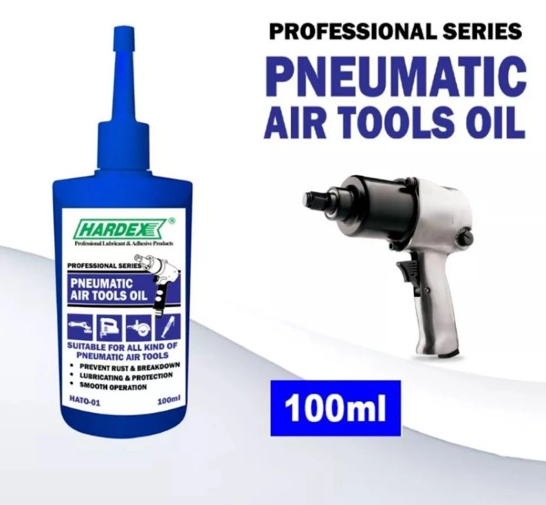 HARDEX PNEUMATIC AIR TOOL OIL (100ML) HATO-01 (AIR NAIL GUN, AIR IMPACT WRENCH, AIR RATCHET, ORBITAL SANDEL)