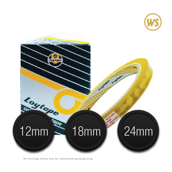 LOYTAPE / CELLULOSE TAPE / TAPE/ CLEAR TAPE/ CELLOPHANE TAPE/ STATIONARY TAPE