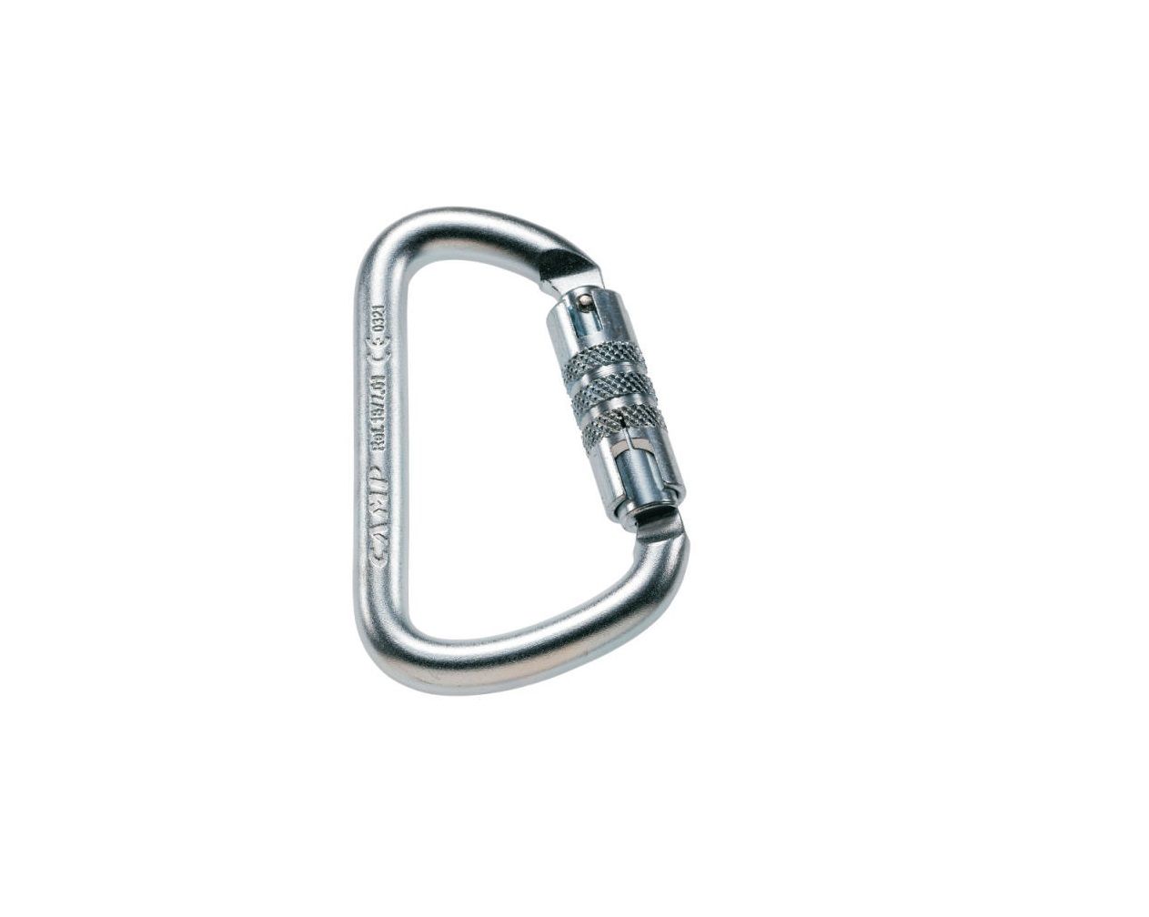 CAMP SAFETY CARABINER DSHAPE STEEL  2 LOCK