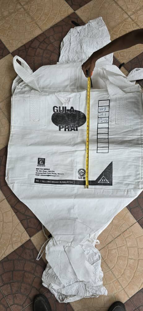 JUMBO BAG/SIZE: L(3') x W(3') x H(2.5')_ 500KG