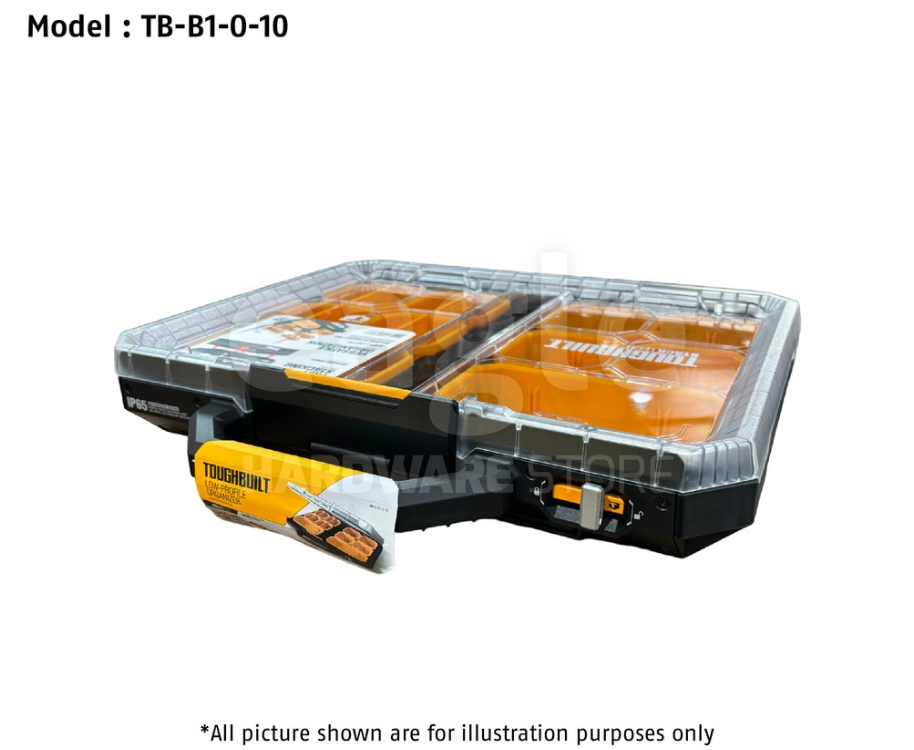 TOUGHBUILT TB-B1-O-10 STACKTECH COMPACT LOW PROFILE ORGANIZER