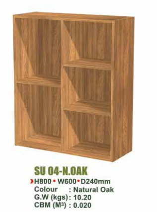SU UTILITY SHELF SU 04 - N.OAK/BK