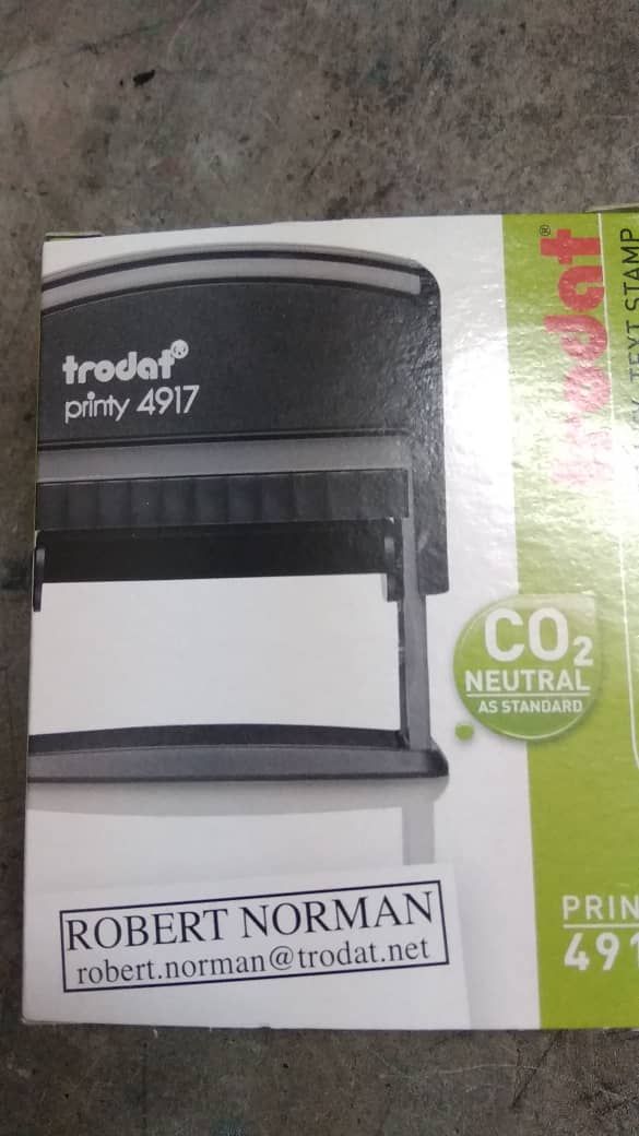 Trodat Self-Inking Stamp 4917 50mm x 10mm
