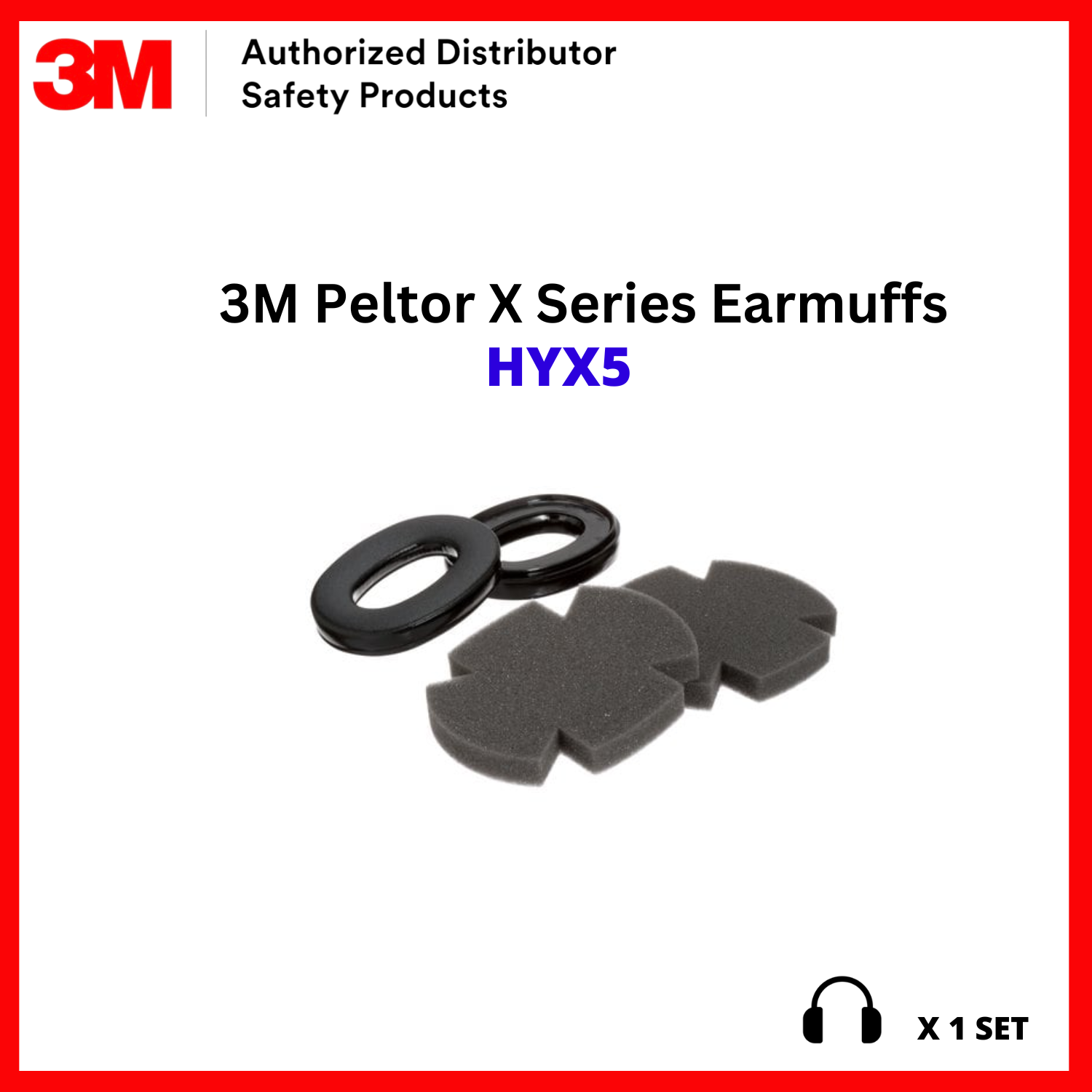 3M HYX5 3M™ PELTOR™ Hygiene Kit for Earmuffs HYX5/37284(AAD), Hearing Conservation