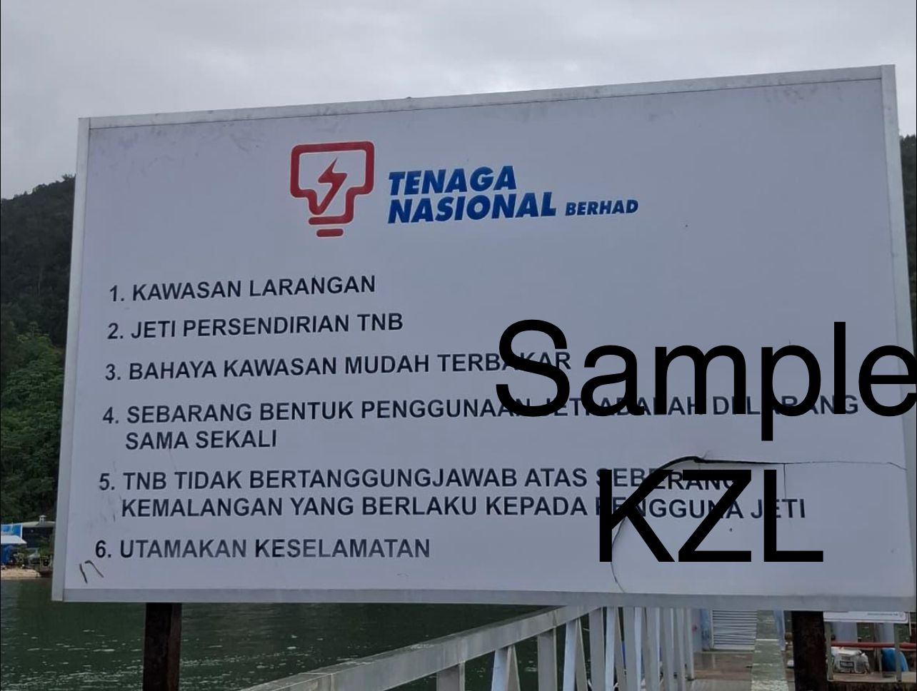 Signboard TNB -KAWASAN LARANGAN