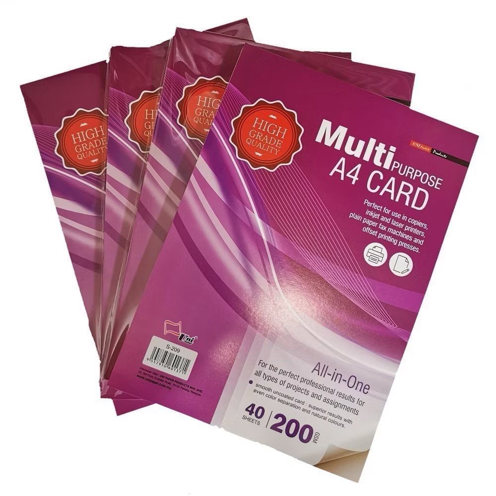 Multi Purpose A4 Card 40's 180gsm