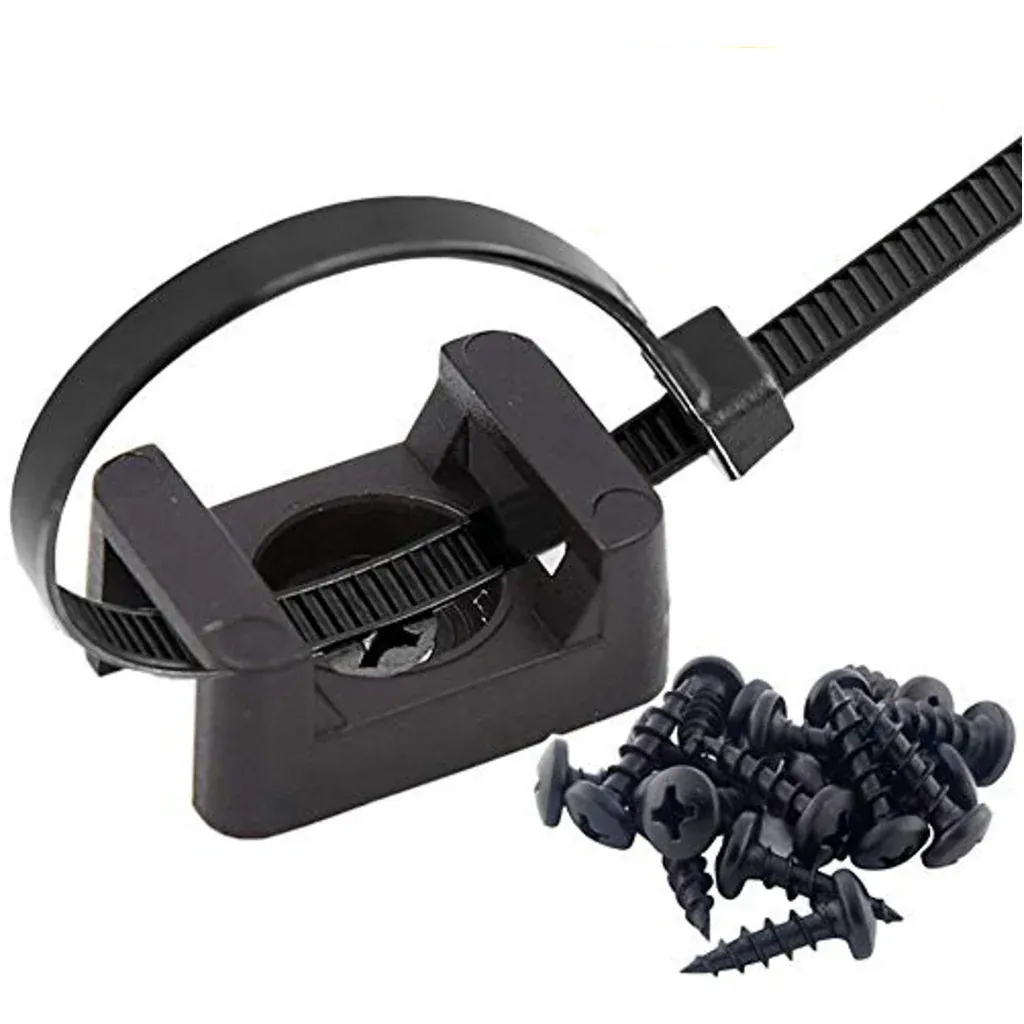 100pcs Saddle Tie Mount Cable Tie Mount
