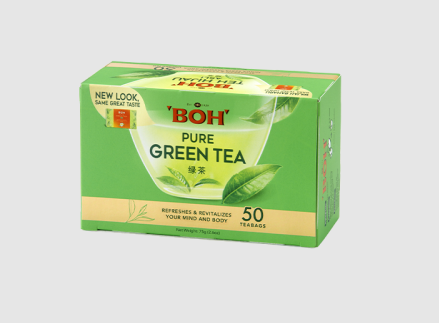 BOH DOUBLE CHAMBER TEABAGS 50S' X 2G (BOX)