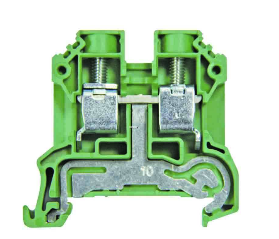 WEIDMULLER EARTH TERMINALS - GREEN-YELLOW - 10pcs