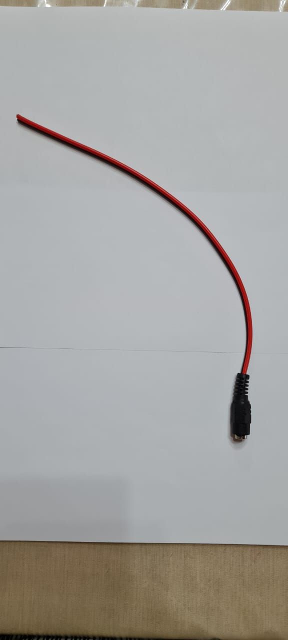 Aztec Female Jack c/w 11 inches red/white jumper wire. (for 48V 2.0A Switching Adapter)