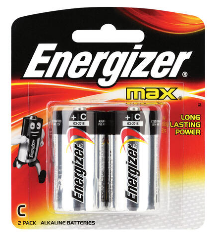 Energizer Max Batteries Size C - 2 Pack