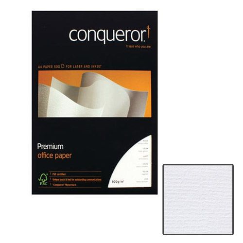 Conqueror Paper White laid 100gsm