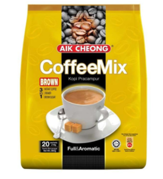 AIK CHEONG  COFFEE MIX SERIES  REGULAR / ONE + ONE / RICH / BROWN