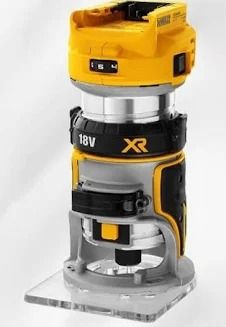 DEWALT DCW600N-XJ BL 8mm Router with Fixed Base 18V (Bare Unit No Charger & Battery)