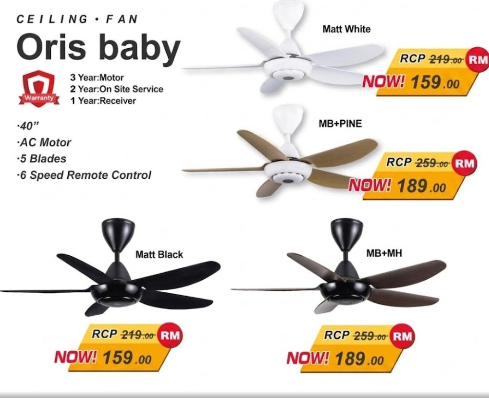 Inovo Oris Baby Ceiling Fan – Stylish, Silent, and Energy-Efficient for Ultimate Comfort