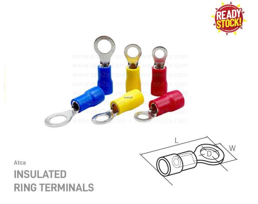 ATCA INSULATED RING TERMINALS