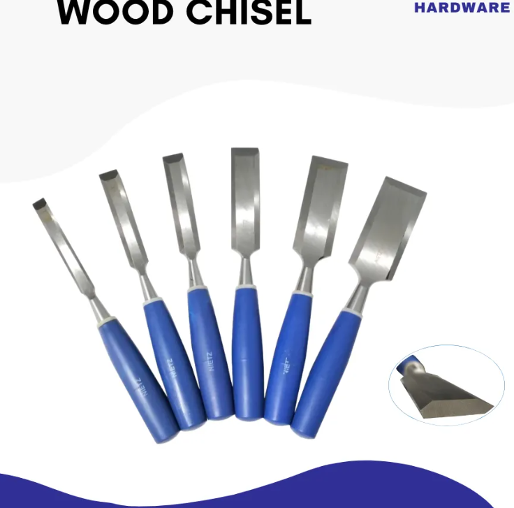 NIETZ WOOD CHISEL BLUE HANDLE VARIOUS SIZES