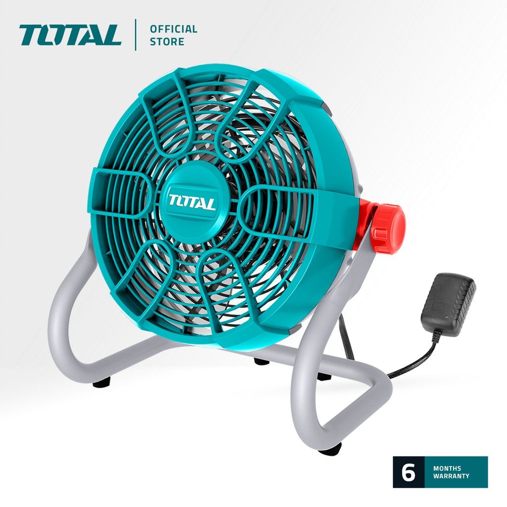 TOTAL TFALI2002 LI-ION FAN (FREE 1 PC AC POWER ADAPTOR. CAN BE POWERED BY P20S LI-ION BATTERIES OR WITH THE PROVIDED AC POWER ADAPTER.)